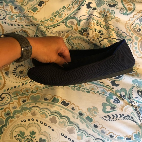 Rothy’s Midnight Metallic Herringbone flats - Picture 6 of 8